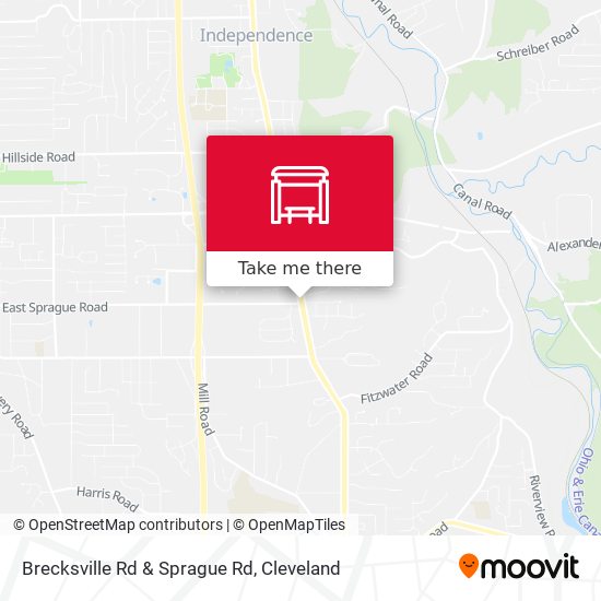 Brecksville Rd & Sprague Rd map