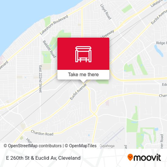 E 260th St & Euclid Av map