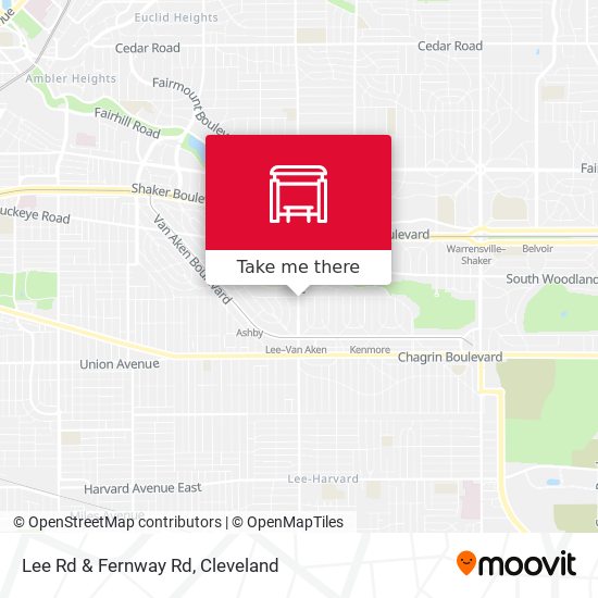 Lee Rd & Fernway Rd map