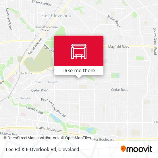 Mapa de Lee Rd & E Overlook Rd