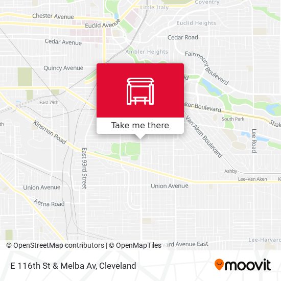E 116th St & Melba Av map