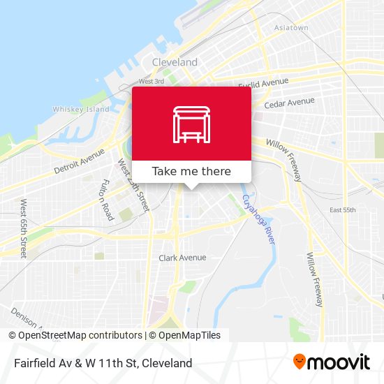 Mapa de Fairfield Av & W 11th St