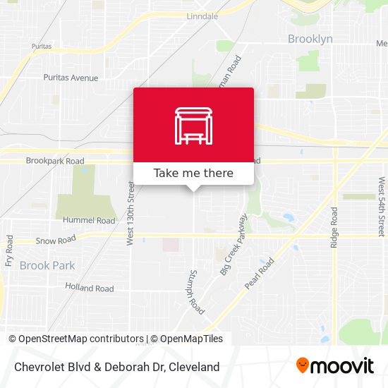 Mapa de Chevrolet Blvd & Deborah Dr