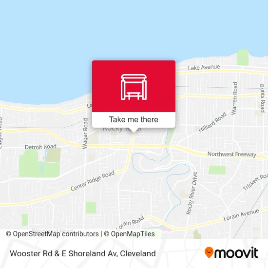 Wooster Rd & E Shoreland Av map