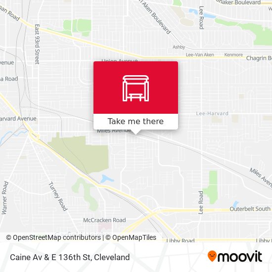 Caine Av & E 136th St map
