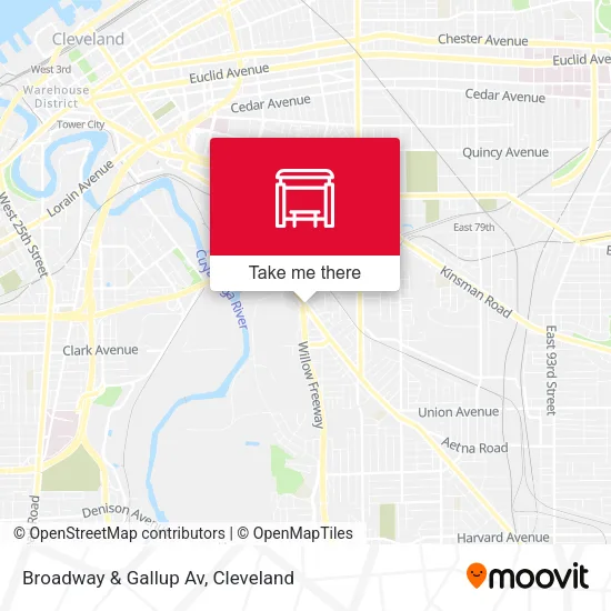 Broadway & Gallup Av map