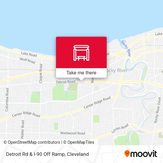 Detroit Rd & I-90 Off Ramp map