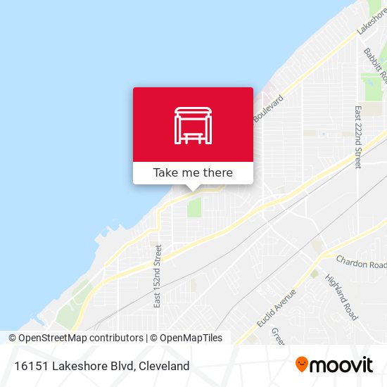 16151 Lakeshore Blvd map