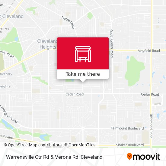 Warrensville Ctr Rd & Verona Rd map