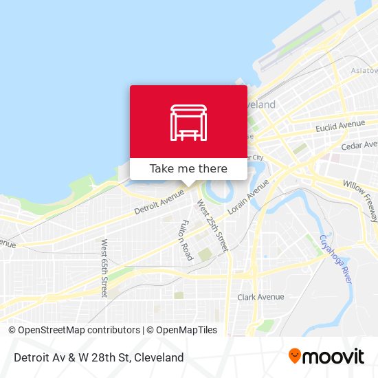 Mapa de Detroit Av & W 28th St