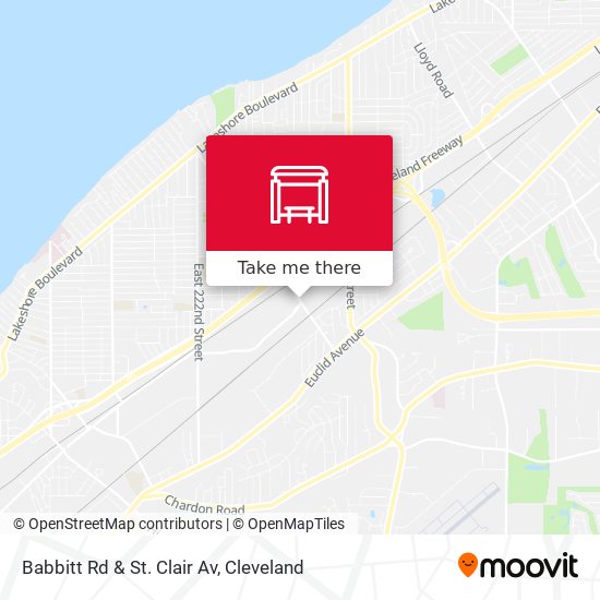 Babbitt Rd & St. Clair Av map