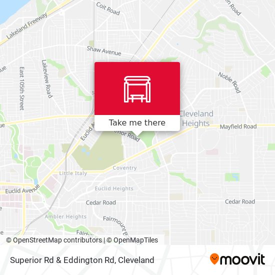 Superior Rd & Eddington Rd map