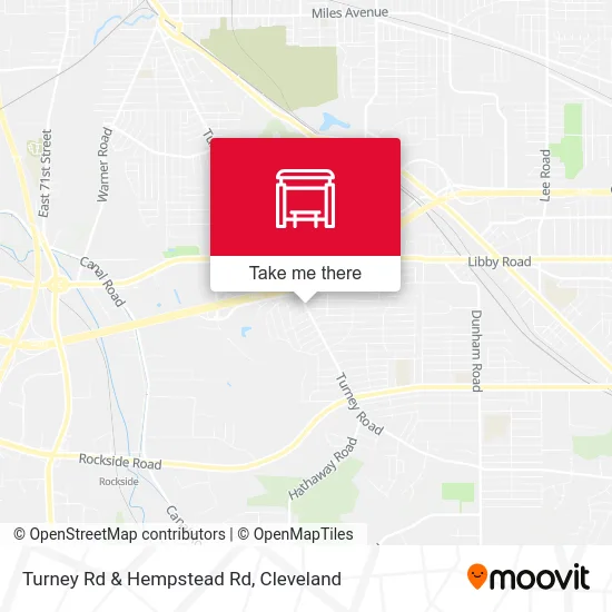 Turney Rd & Hempstead Rd map
