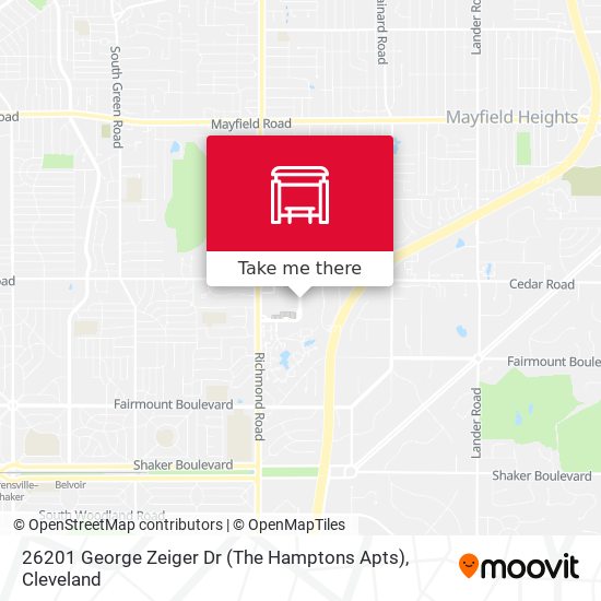 Mapa de 26201 George Zeiger Dr (The Hamptons Apts)