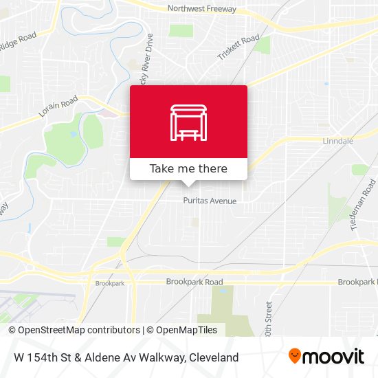 W 154th St & Aldene Av Walkway map
