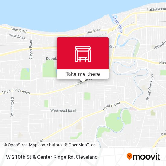 Mapa de W 210th St & Center Ridge Rd