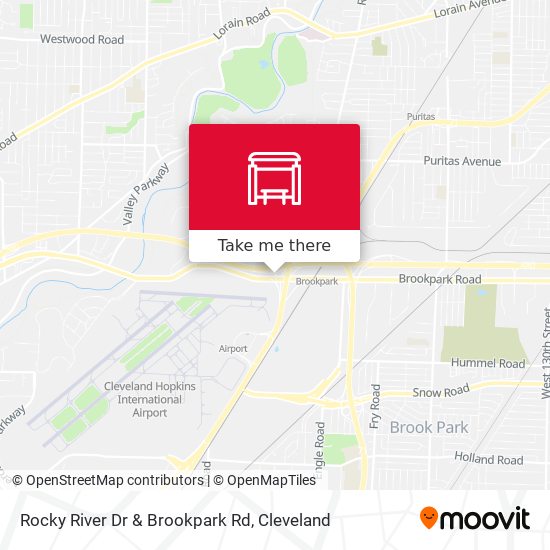 Mapa de Rocky River Dr & Brookpark Rd