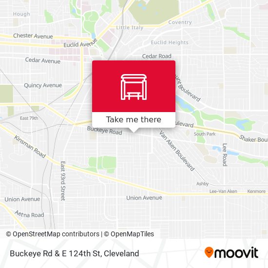 Buckeye Rd & E 124th St map