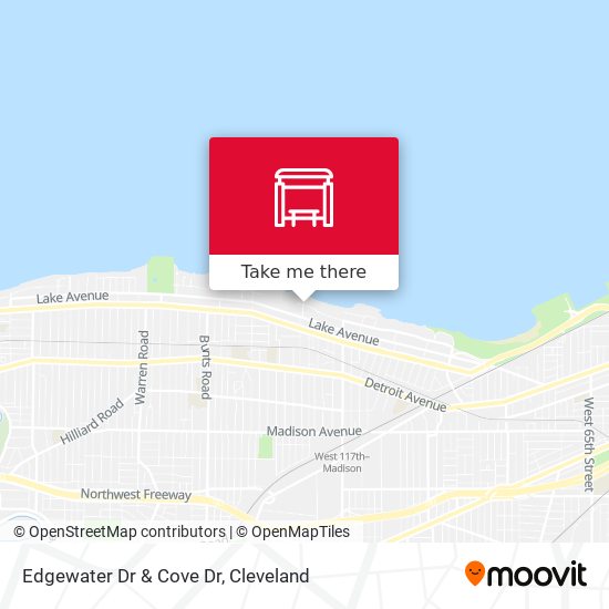 Edgewater Dr & Cove Dr map