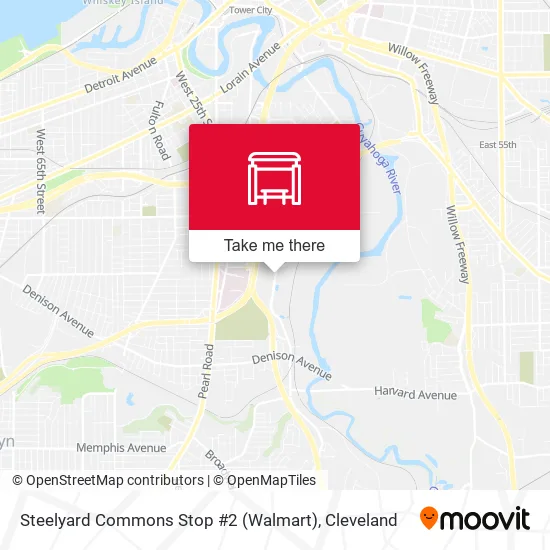 Steelyard Commons Stop #2 (Walmart) map