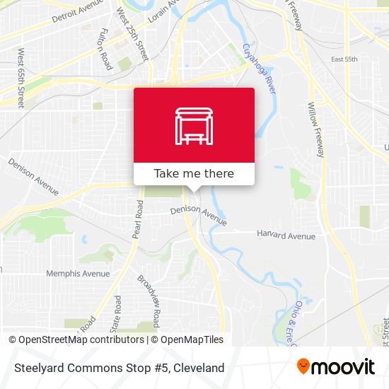 Mapa de Steelyard Commons Stop #5