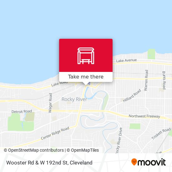 Wooster Rd & W 192nd St map