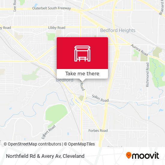 Mapa de Northfield Rd & Avery Av