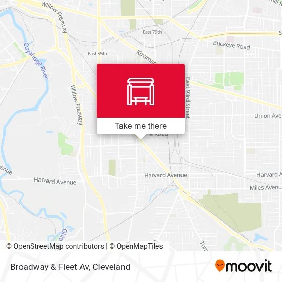 Broadway & Fleet Av map