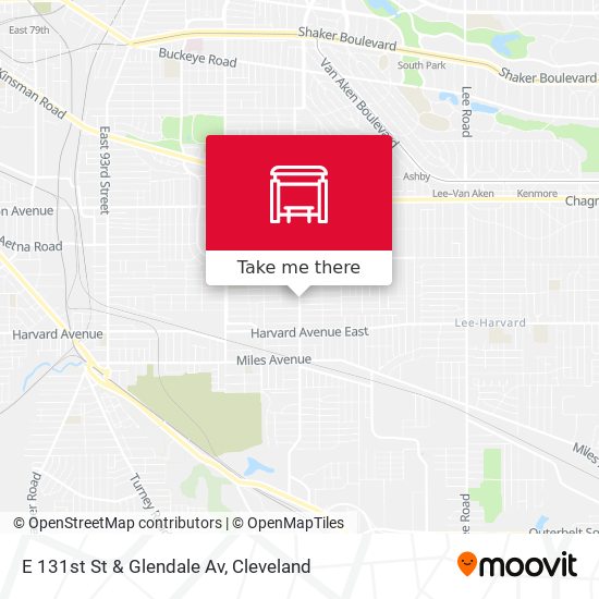 E 131st St & Glendale Av map