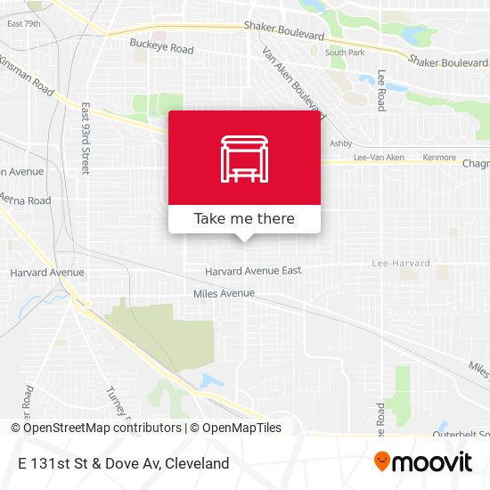 Mapa de E 131st St & Dove Av