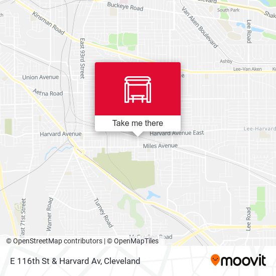 Mapa de E 116th St & Harvard Av