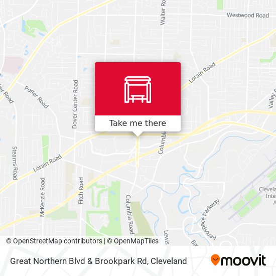 Mapa de Great Northern Blvd & Brookpark Rd