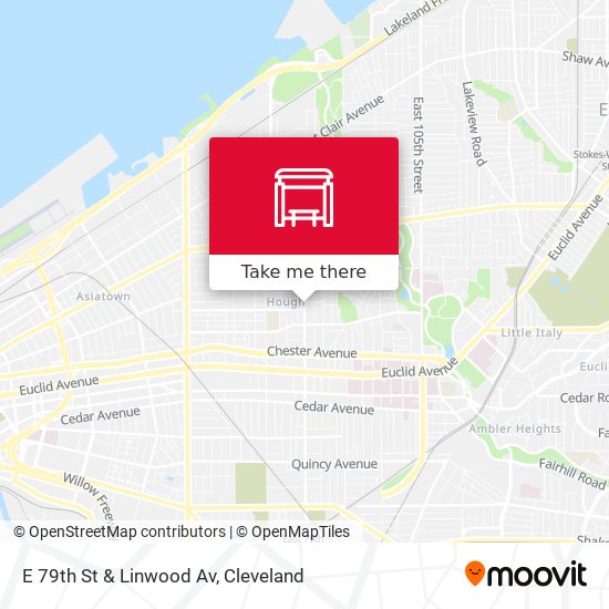 E 79th St & Linwood Av map