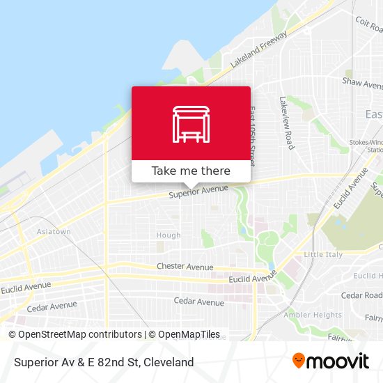 Mapa de Superior Av & E 82nd St