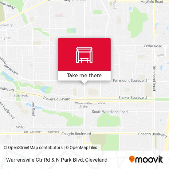 Warrensville Ctr Rd & N Park Blvd map