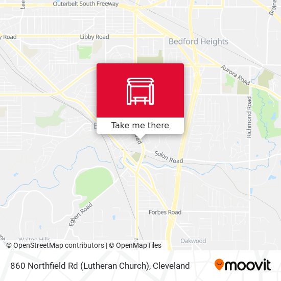 860 Northfield Rd (Lutheran Church) map