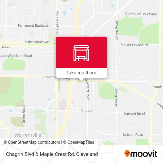 Chagrin Blvd & Maple Crest Rd map