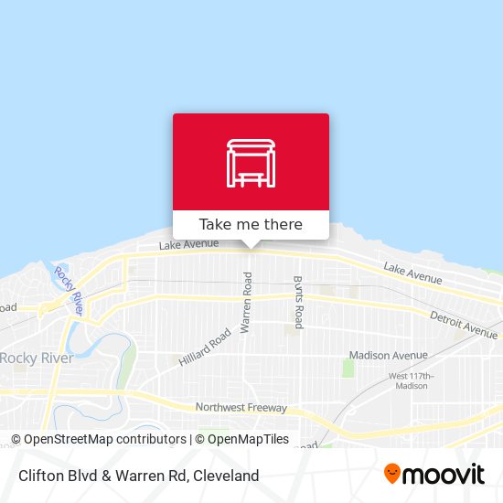 Mapa de Clifton Blvd & Warren Rd