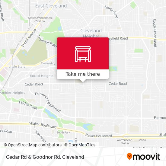 Cedar Rd & Goodnor Rd map