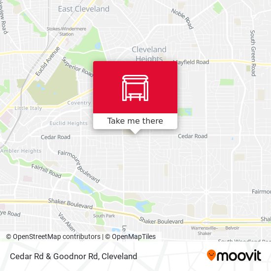 Mapa de Cedar Rd & Goodnor Rd