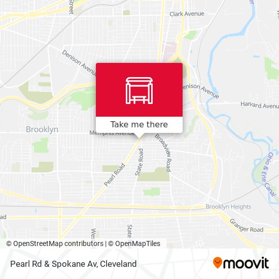 Pearl Rd & Spokane Av map