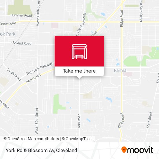 Mapa de York Rd & Blossom Av