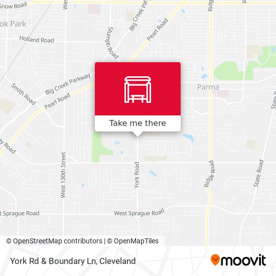 York Rd & Boundary Ln map