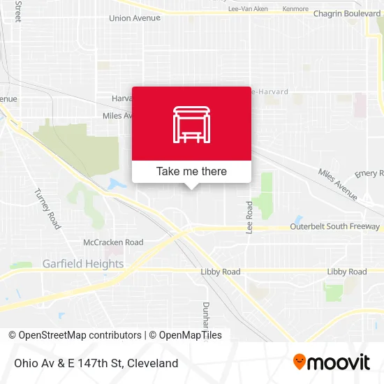 Mapa de Ohio Av & E 147th St
