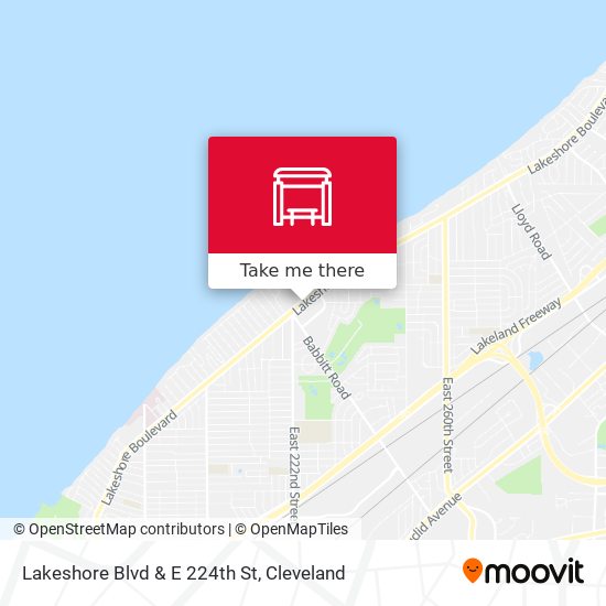 Lakeshore Blvd & E 224th St map