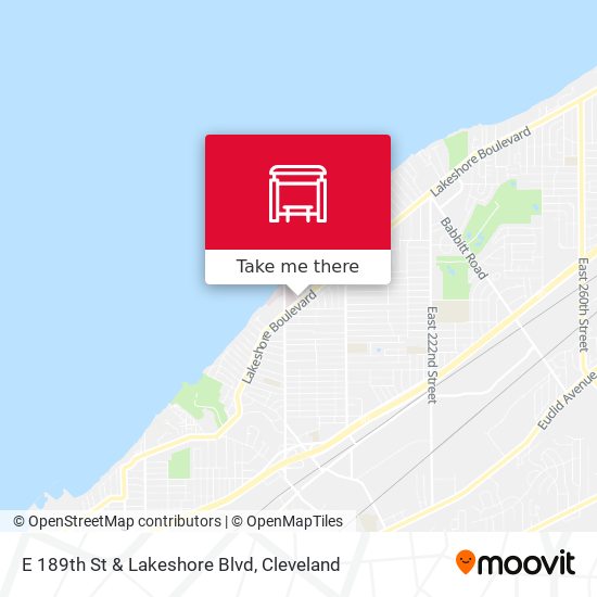 Mapa de E 189th St & Lakeshore Blvd