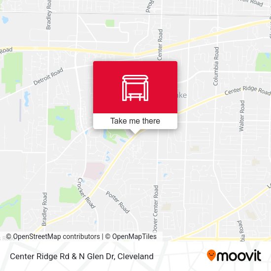 Center Ridge Rd & N Glen Dr map