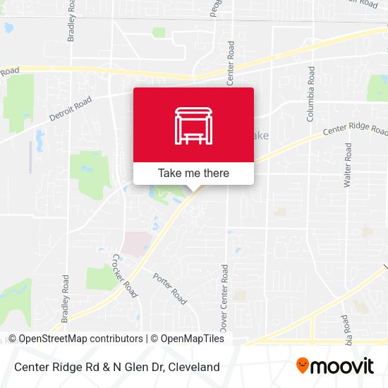 Center Ridge Rd & N Glen Dr map