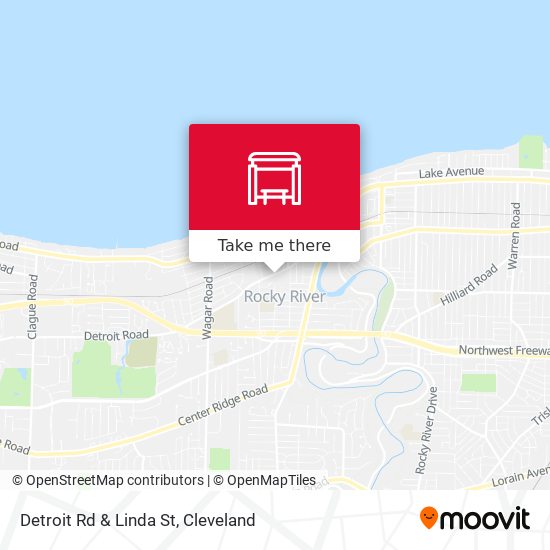 Detroit Rd & Linda St map