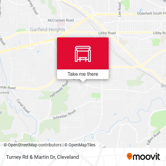Turney Rd & Martin Dr map